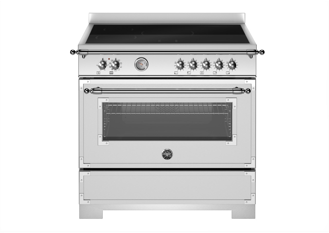 Bertazzoni Heritage Induktionsspis HER95I1EXT2, 90 cm Rostfri