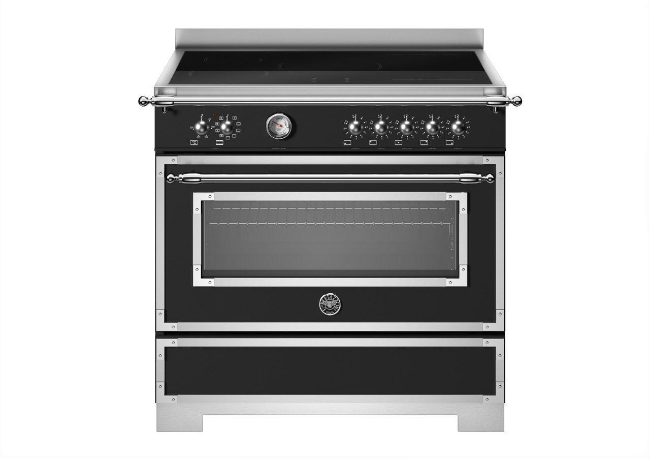 Bertazzoni Heritage Induktionsspis HER95I1ENET2, 90 cm Mattsvart