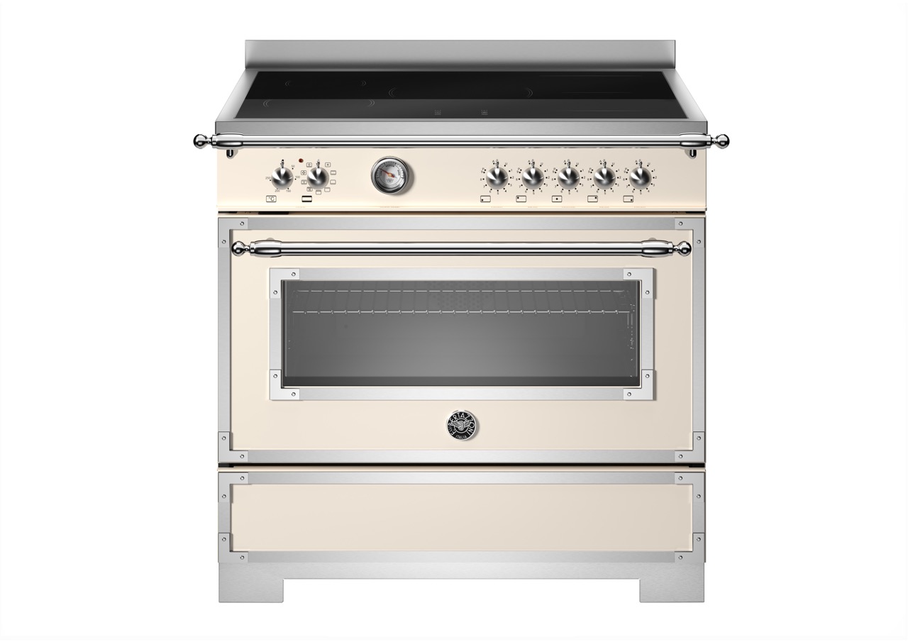 Bertazzoni Heritage Induktionsspis HER95I1EAVT2, 90 cm Elfenbensvit