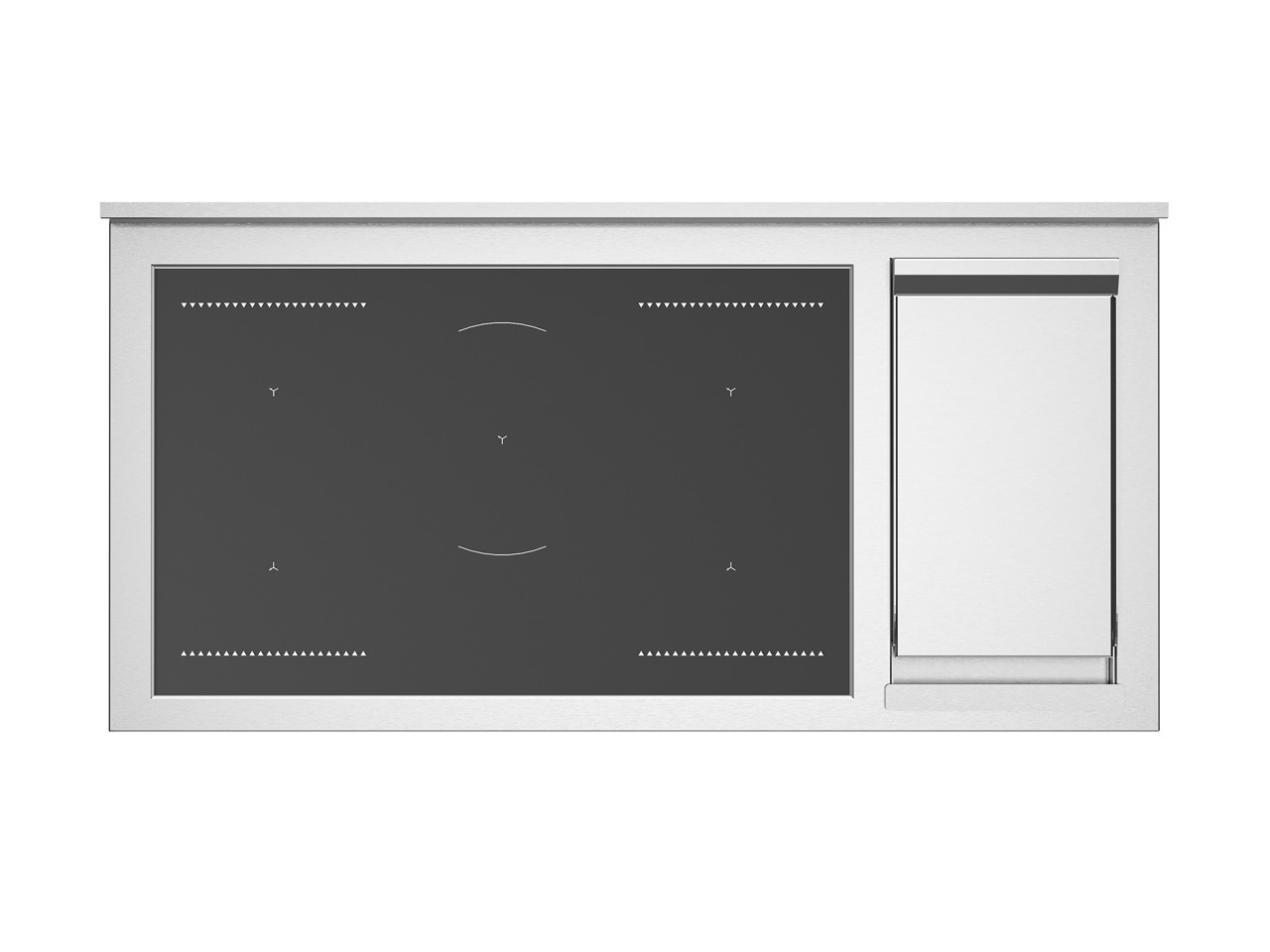Bertazzoni Master Induktionsspis MAS125I2EXT2, 120 cm Rostfri