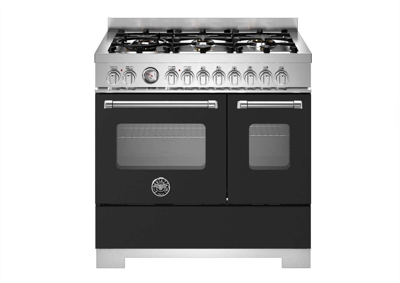 Bertazzoni Master Gasspis MAS96L2ENET2, 90 cm Mattsvart