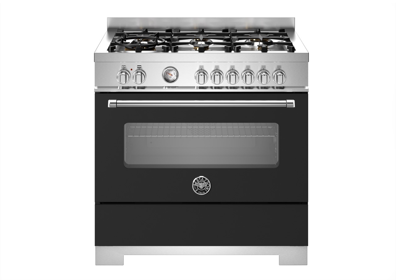 Bertazzoni Master Gasspis MAS96L1ENET2, 90 cm Mattsvart