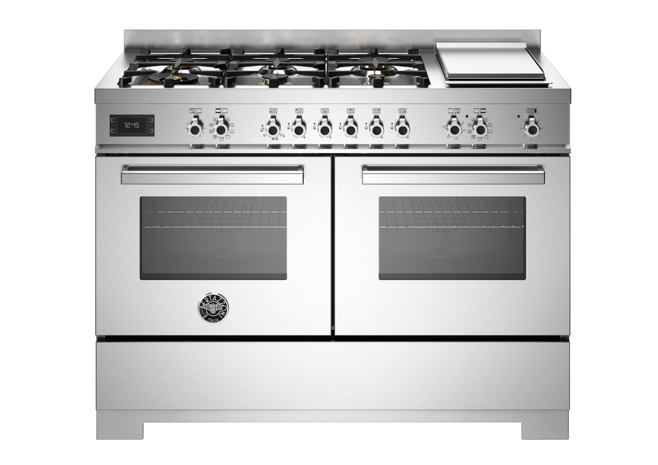 Bertazzoni Professional Gasspis PRO126G2EXT2, 6 brännare & stekbord