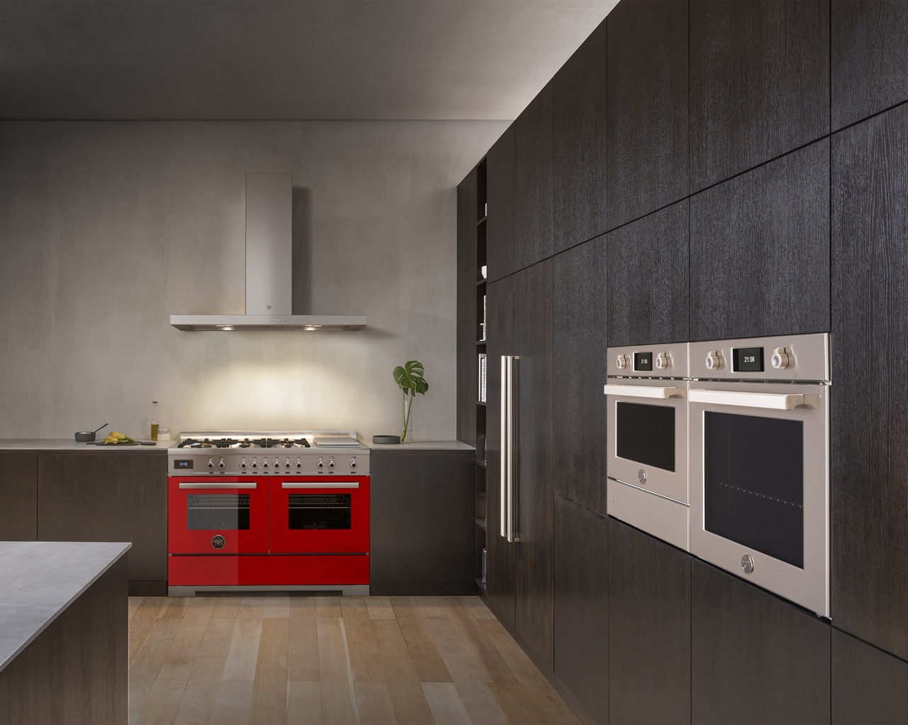 Bertazzoni Professional Gasspis PRO126G2EROT2, 120 cm röd