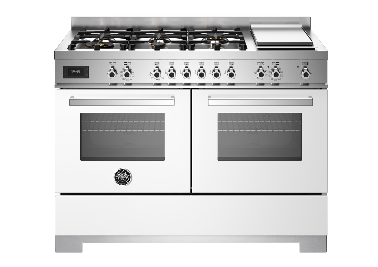 Bertazzoni Professional Gasspis PRO126G2EBIT2, 120 cm Vit