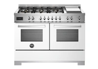 Bertazzoni Professional Gasspis PRO126G2EBIT2, 120 cm Vit