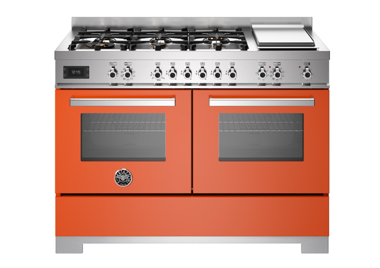 Bertazzoni Professional Gasspis PRO126G2EART2, 120 cm Orange