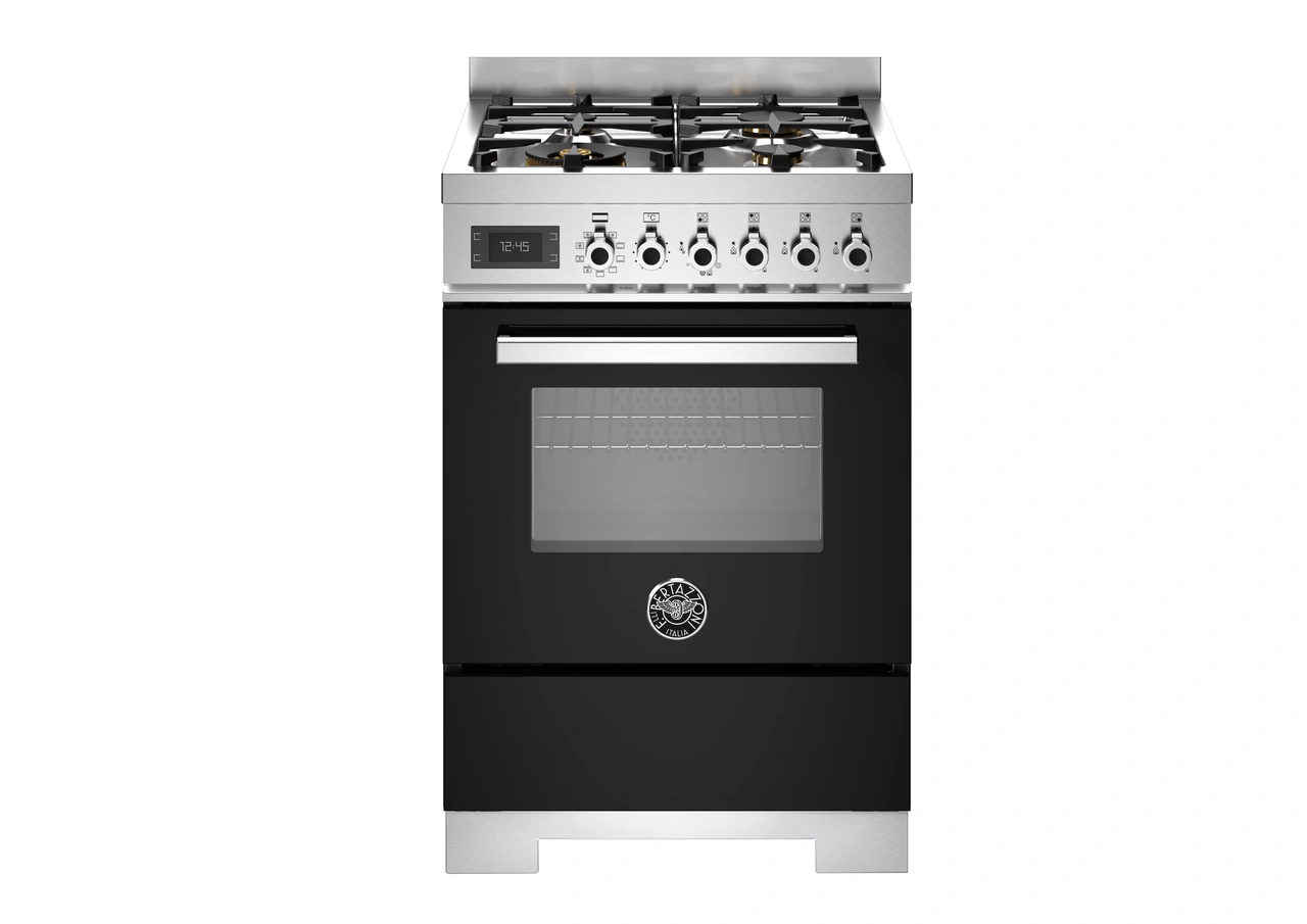 Bertazzoni Professional Gasspis PRO64L1ENET2, 60 cm Svart