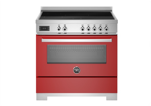Bertazzoni Professional Induktionsspis PRO95I1EROT2, Röd 90 cm