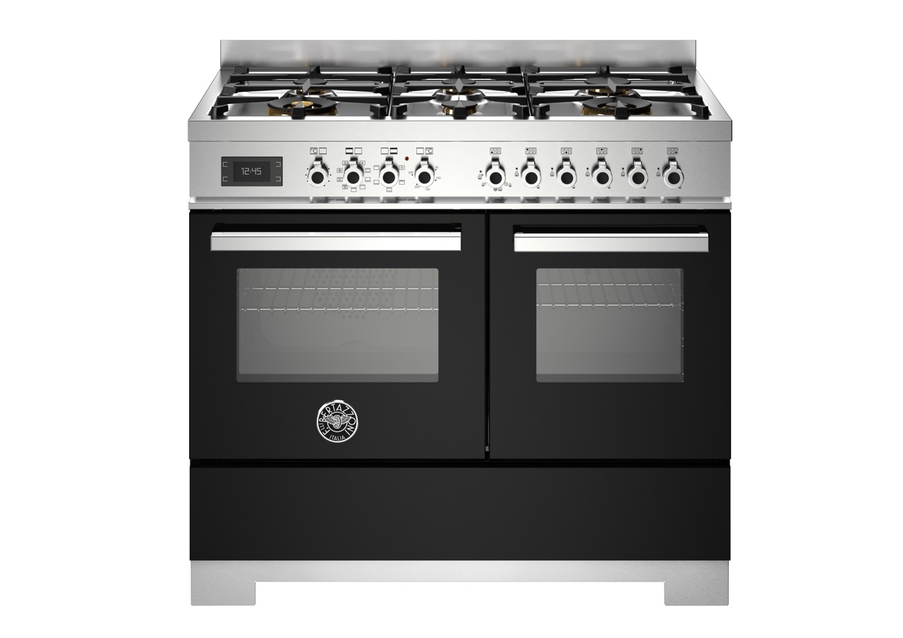 Bertazzoni Professional Gasspis PRO106L2ENET2, 100 cm Svart
