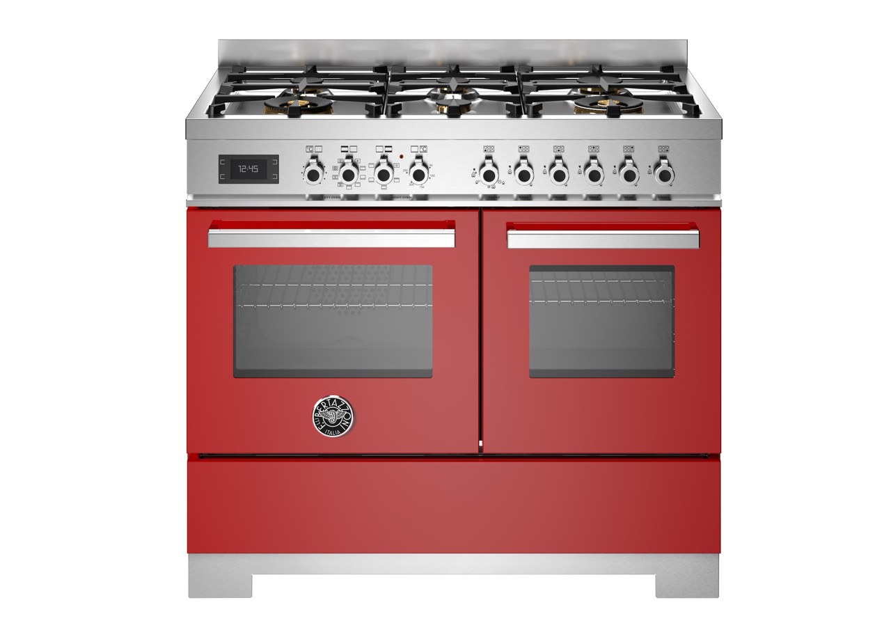 Bertazzoni Professional Gasspis PRO106L2EROT2, 100 cm Röd
