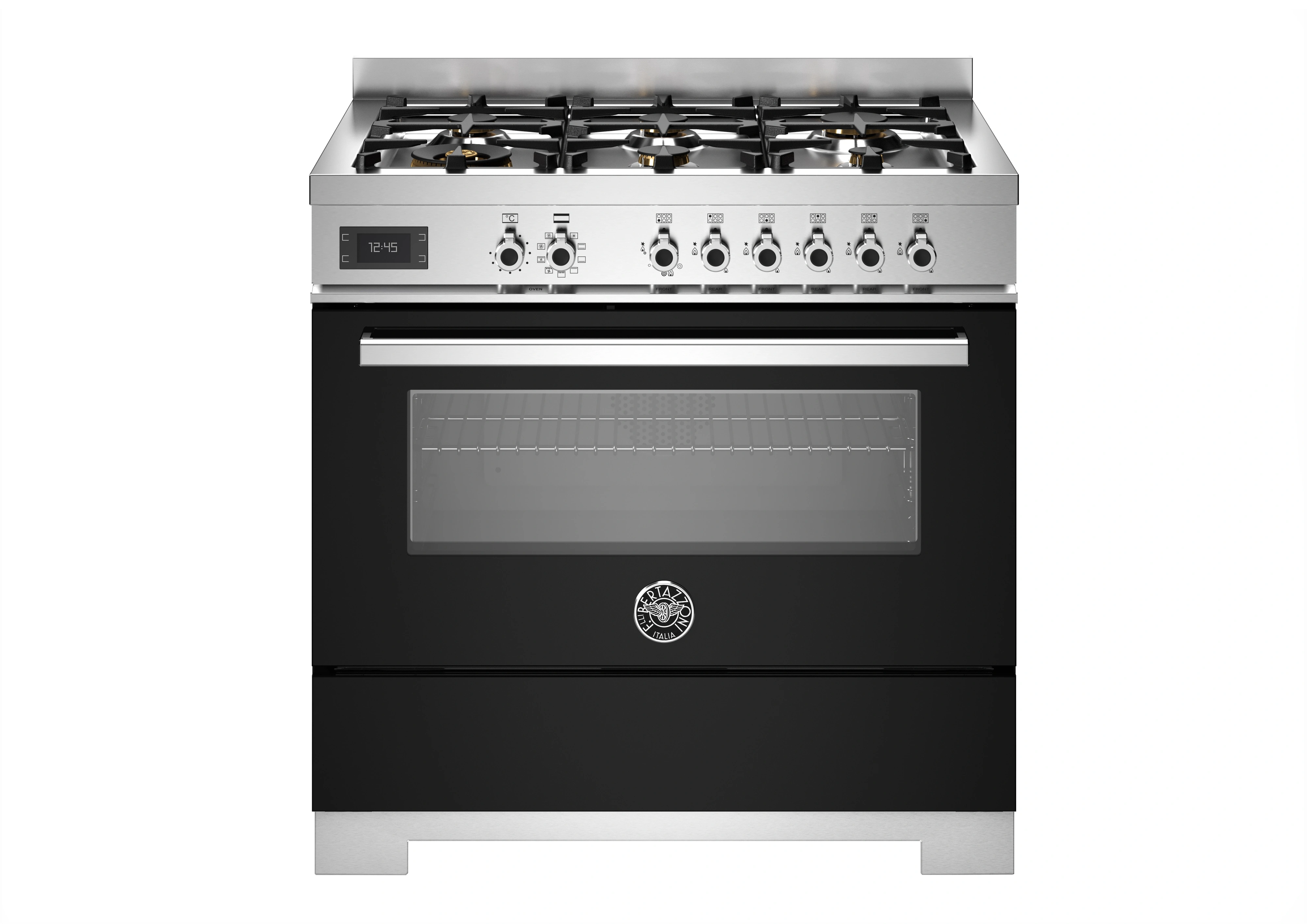 Bertazzoni Professional Gasspis PRO96L1ENET2, 90 cm Svart
