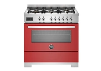 Bertazzoni Professional Gasspis PRO96L1EROT2, 90 cm Röd