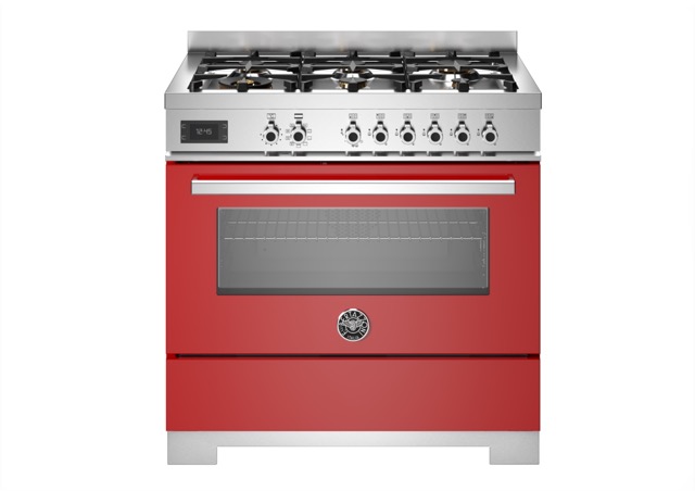 Bertazzoni Professional Gasspis PRO96L1EROT2, 90 cm Röd
