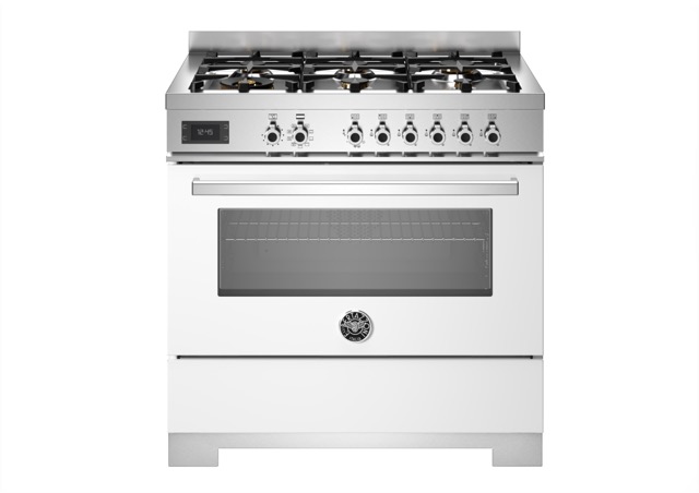Bertazzoni Professional Gasspis PRO96L1EBIT2, 90 cm Vit
