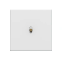 Hitera Strömbrytare push 85x85 - White soft touch