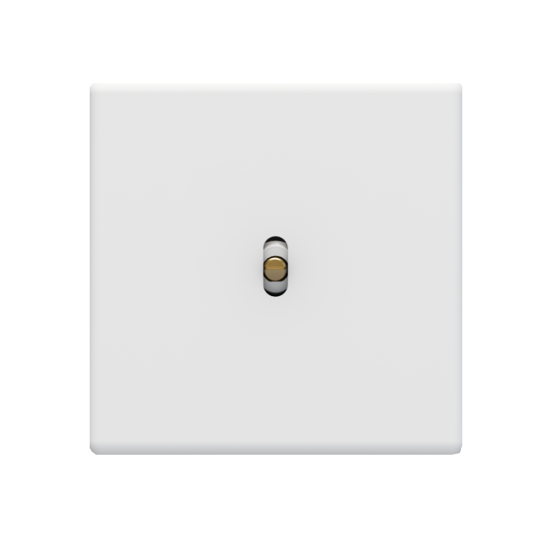 Hitera Strömbrytare push 85x85 - White soft touch