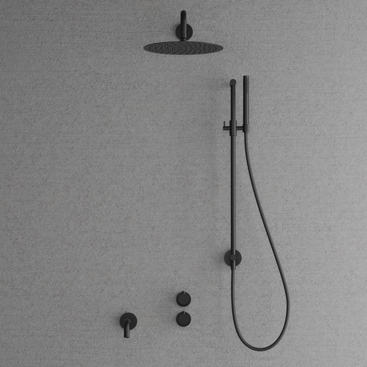 Harmonized 6x Black Duschset