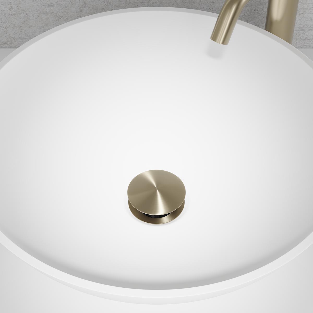 Bottenventil Pop-up universal Duo Champagne