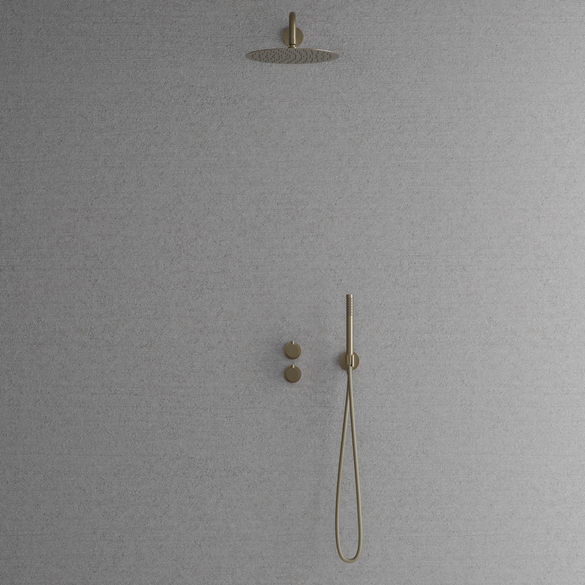 Duschset Steel Harmonized 2x Champagne