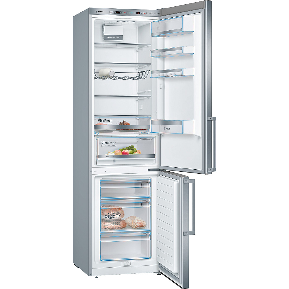 Bosch - KGE398IBP Kombinerad kyl/frys LED-belysning Serie 6