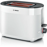 Bosch brödrost TAT2M121 vit brödrost med automatisk centrering