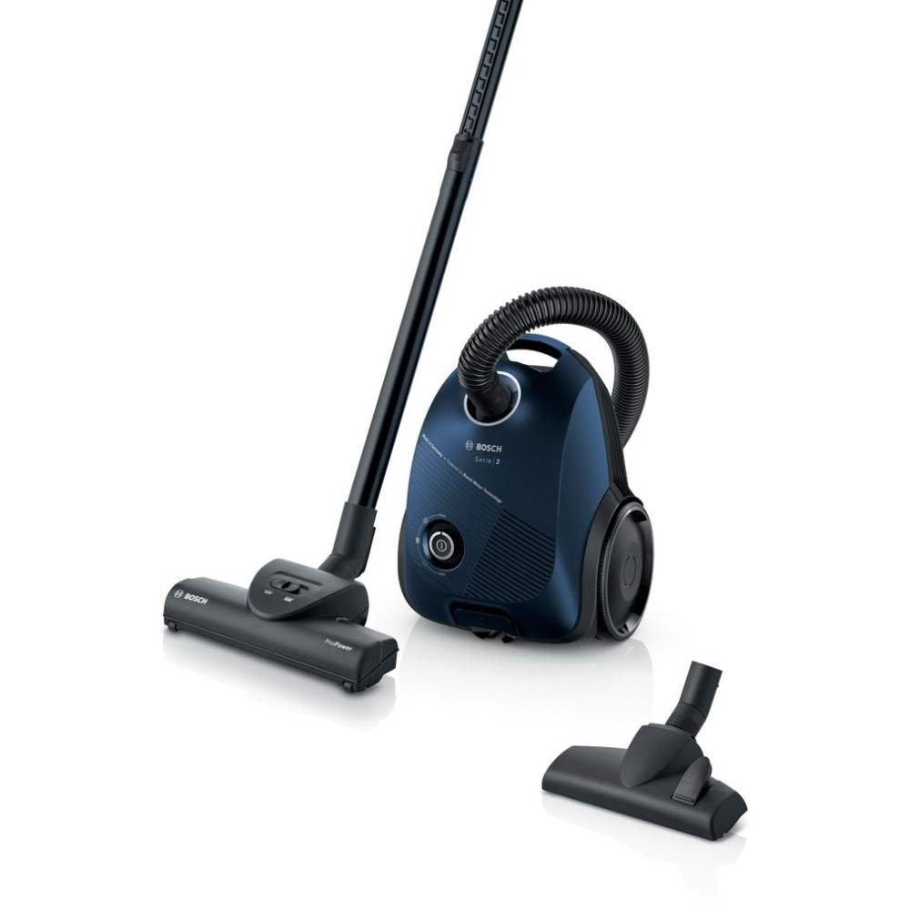 Bosch golvdammsugare BGBS2BU1T - Serie 2 med påse, Blå