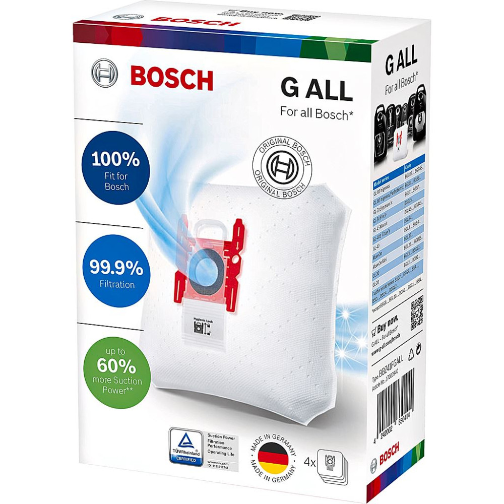 Bosch dammsugarpåsar bbz41fgall