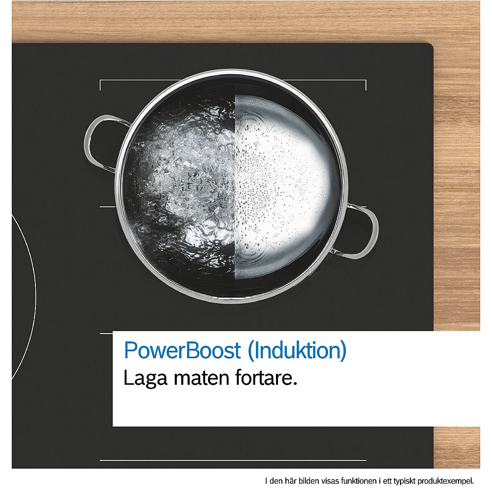 Bosch induktionshäll PUE612BB1J, Vit