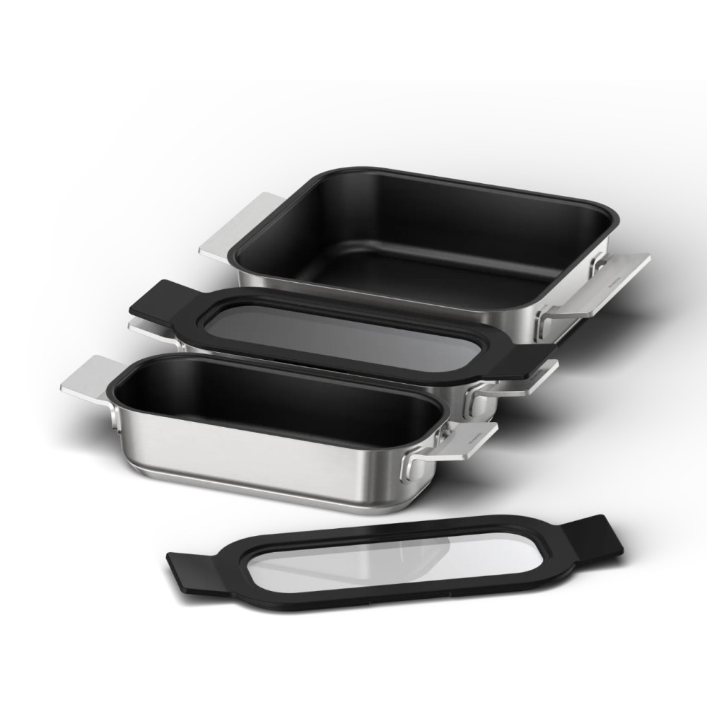 Siemens - HZ9FF030 Non-stick Rostfri Stål Set 3 Styck