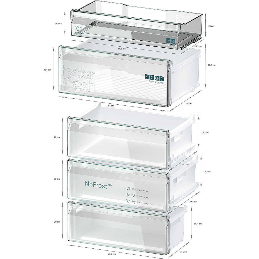 Siemens kyl över frys KG49NVXCG