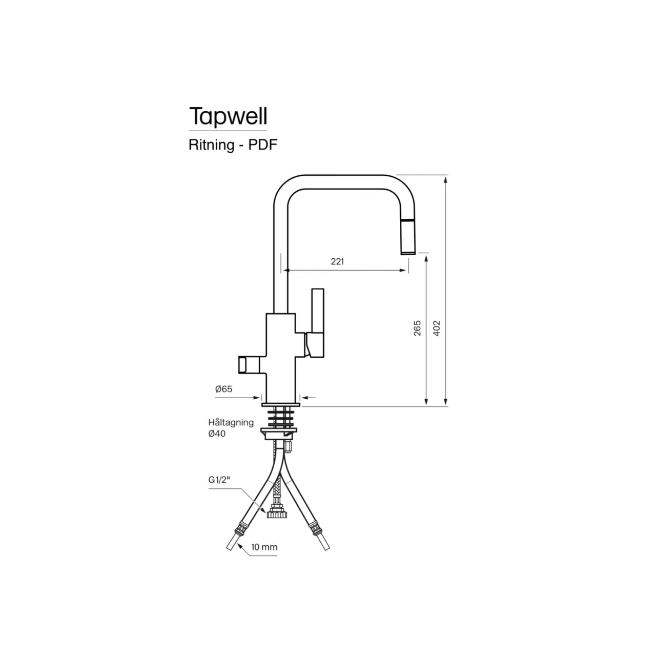 Tapwell Köksblandare ARM887 Bronze