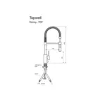 Tapwell Köksblandare EVO186 Brushed Nickel