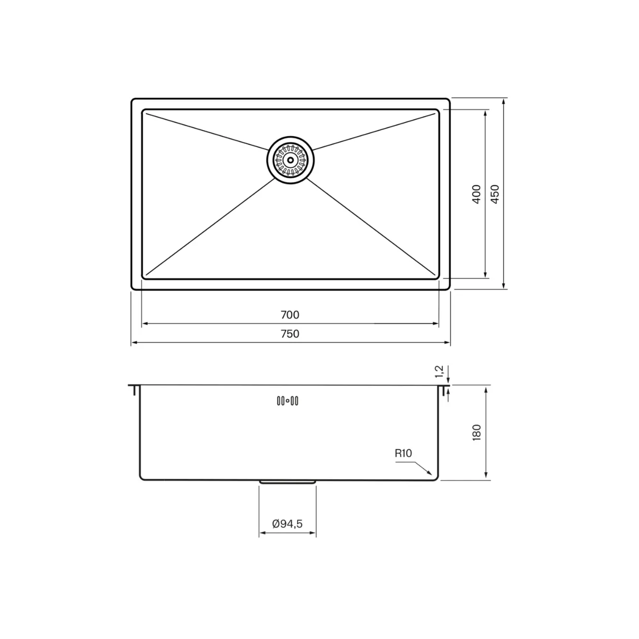 Tapwell Diskho 8040 PVD Mattsvart