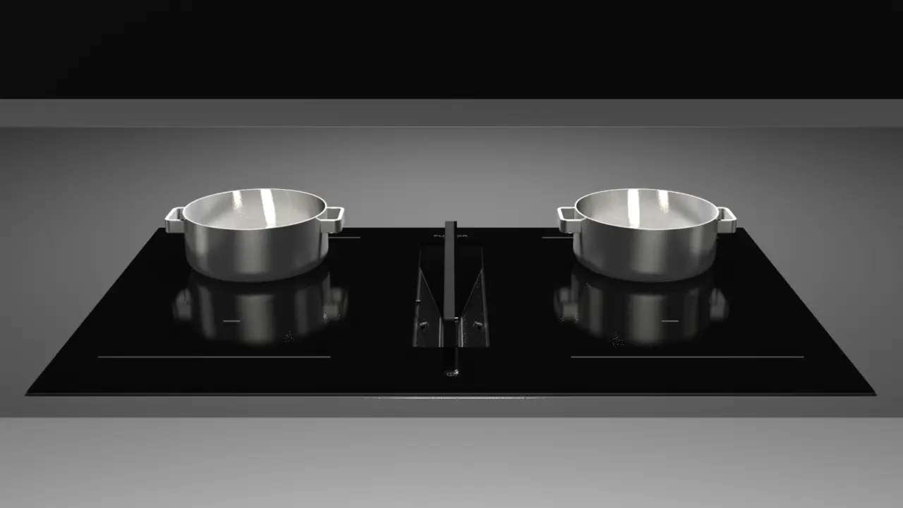 Fulgor Milano Induktionshäll med fläkt FHH 600 ID TC BK