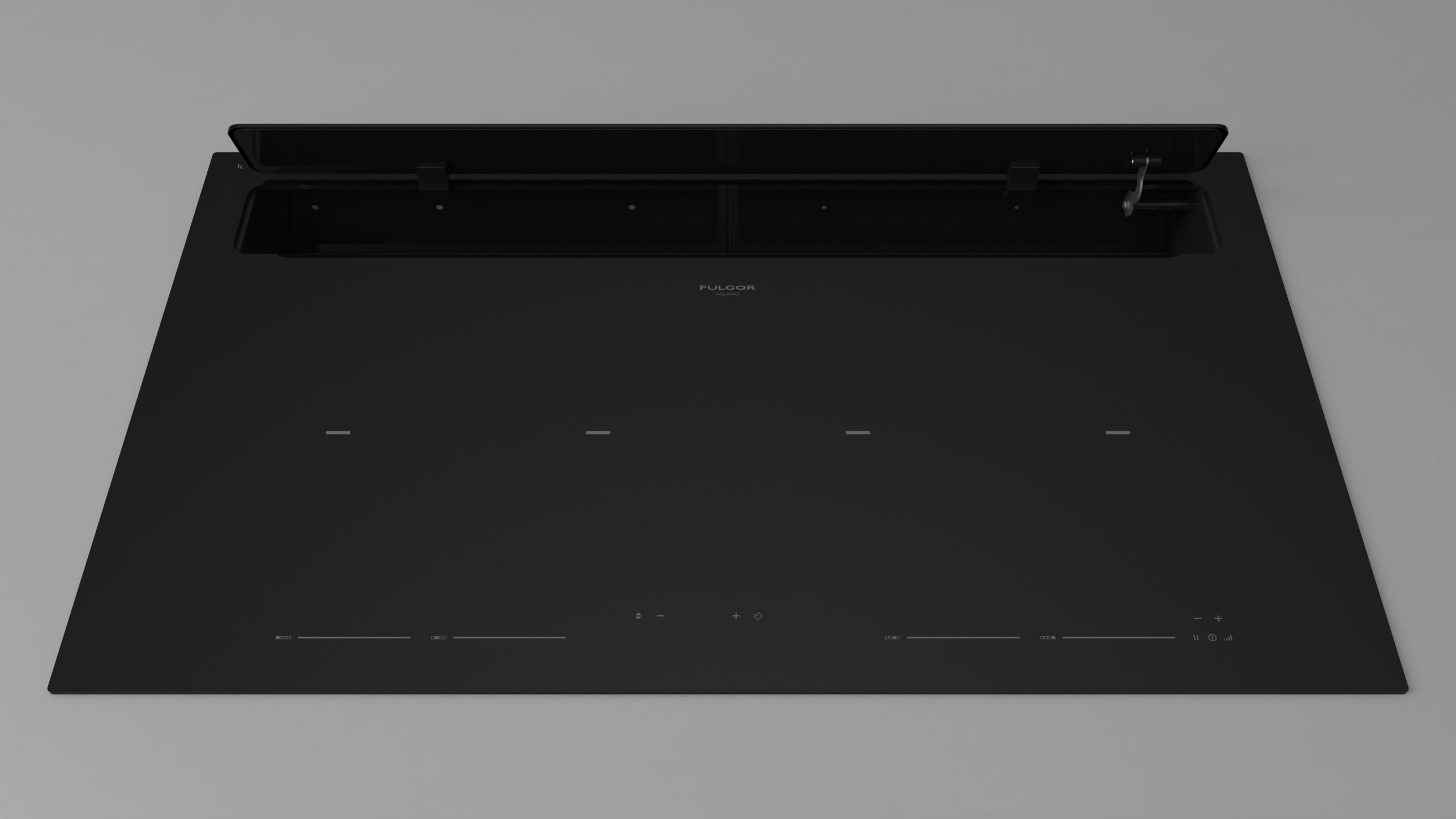 Fulgor Milano Induktionshäll med fläkt FCLHD 9041 HID TS BK2