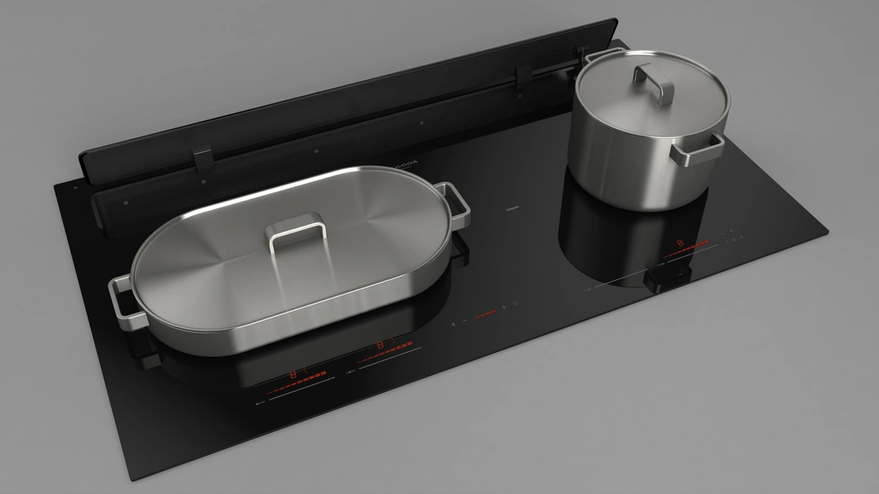 Fulgor Milano Induktionshäll med fläkt FCLHD 9041 HID TS BK2
