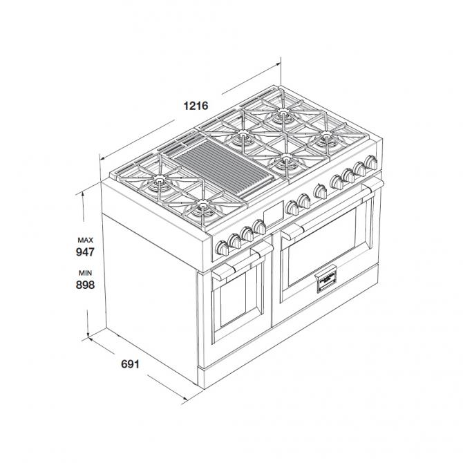 Fulgor Milano Gasspis FSRC 4807 2P MK 2F X/2