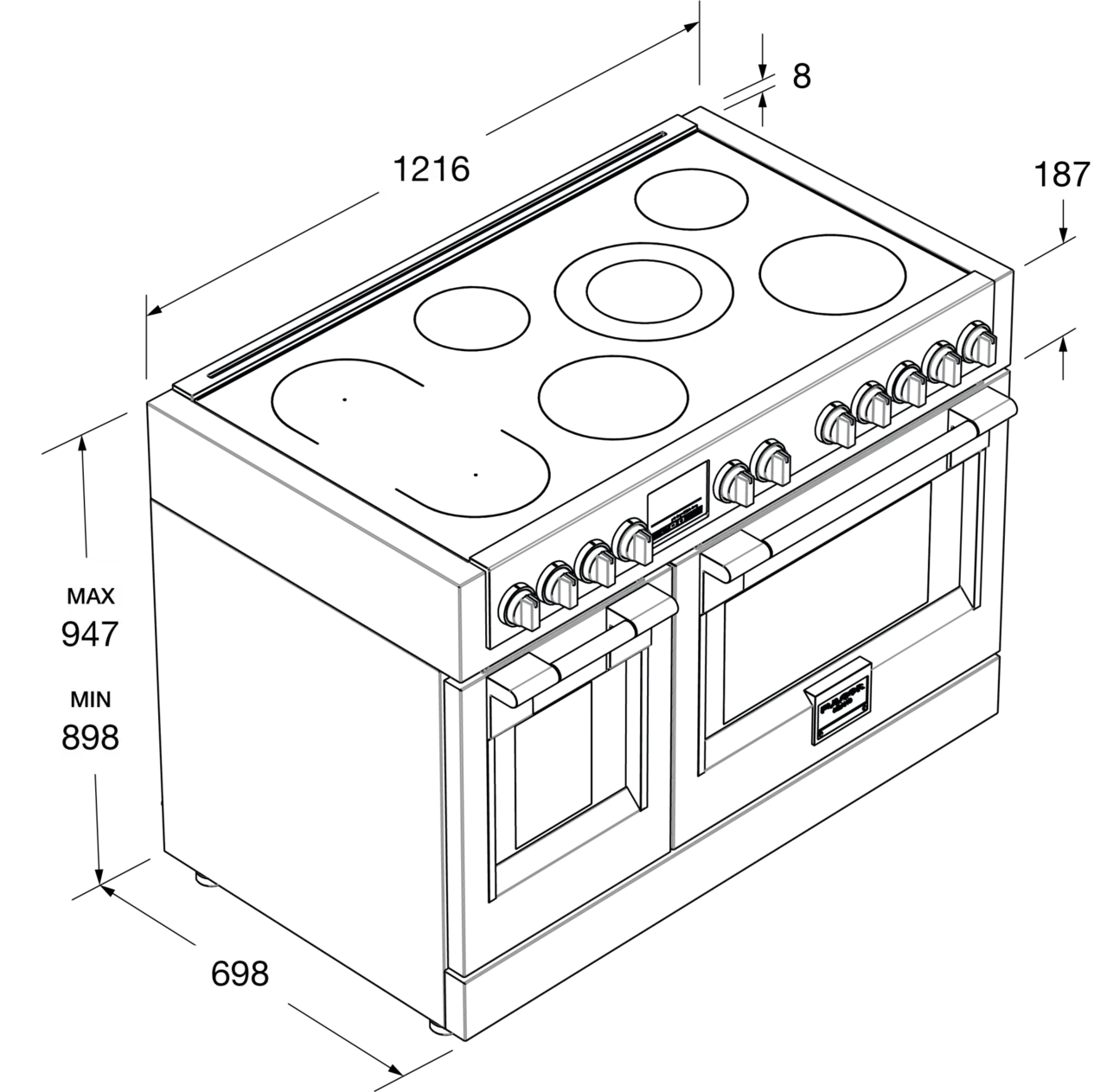 Fulgor Milano Spis 1216 mm FSRC 4807 P MI MK 2F X