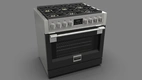 Fulgor Milano Gas Spis FSRC 3606 GG ED 2F MBK
