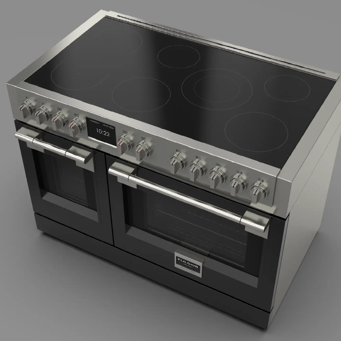 Fulgor Milano Spis 1216 mm FSRC 4807 P MI MK 2F MBK - Mattsvart