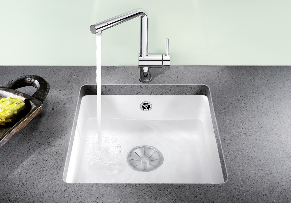 BLANCO Subline 375-U keramik kristallvit Infino