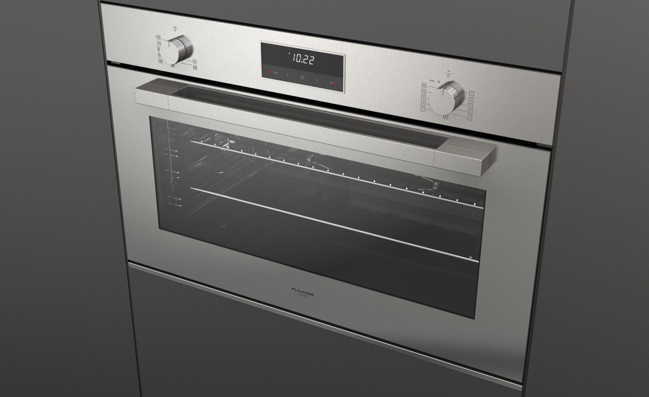 Fulgor Milano Ventilerad gasugn FUTO 9605 FG EM 2F IX