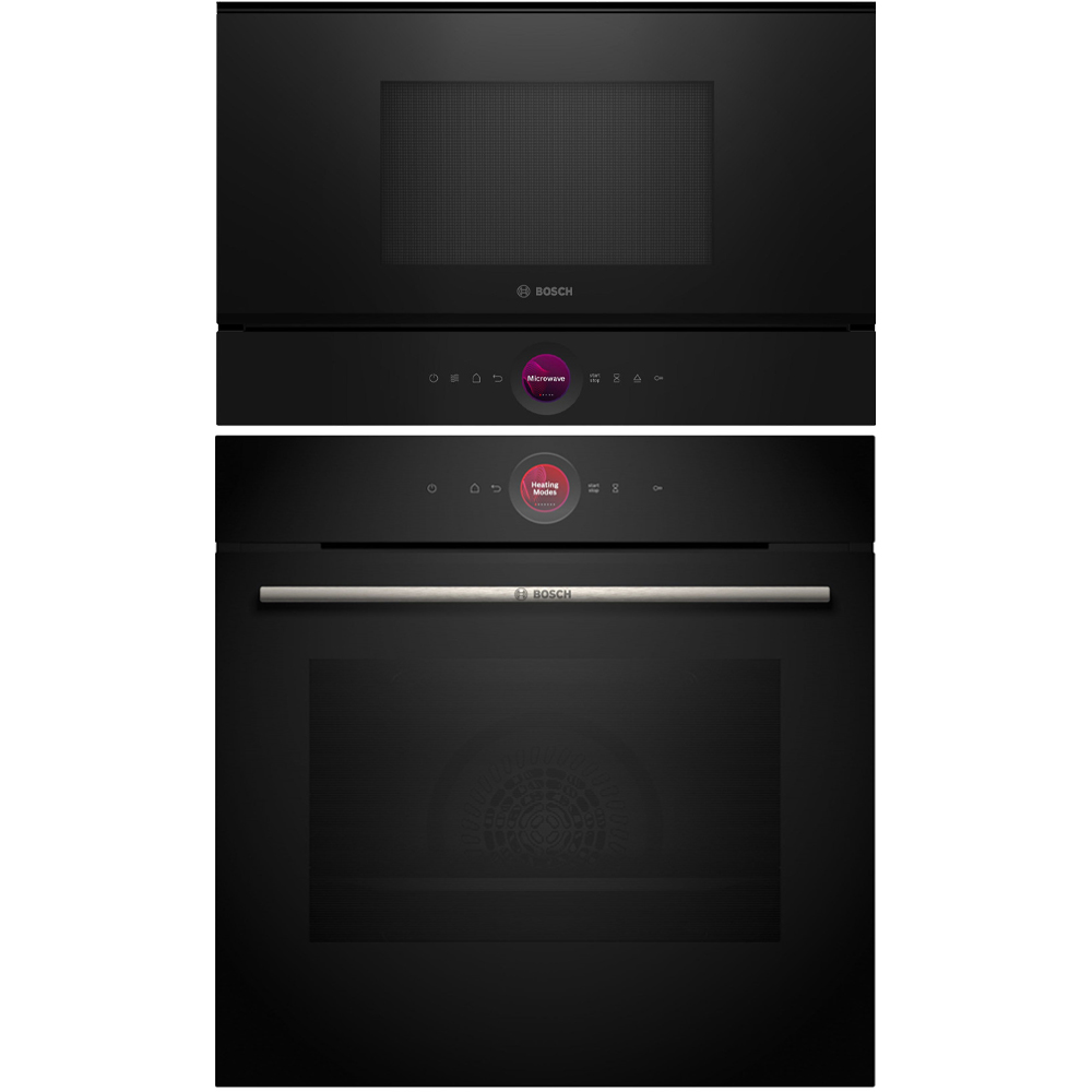 Bosch Serie 8 Ugn med Air Fry & Mikro HBG7721B1 + BFL7221B1