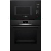 Bosch Serie 4 Ugn & Mikro HBA571BB3 + BFL524MB0 Pyrolys, AutoPilot & 3D Hotair