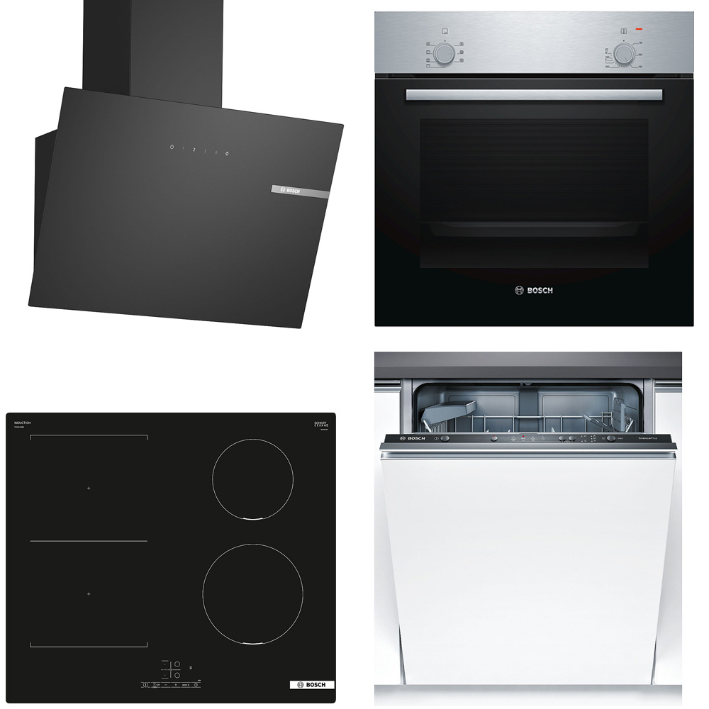 Bosch kökspaket HBF010BR1S-PVS611BB6E-SMV41D10EU-DWK65DK60