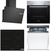 Bosch kökspaket HBF010BR1S-PVS611BB6E-SMV41D10EU-DWK65DK60