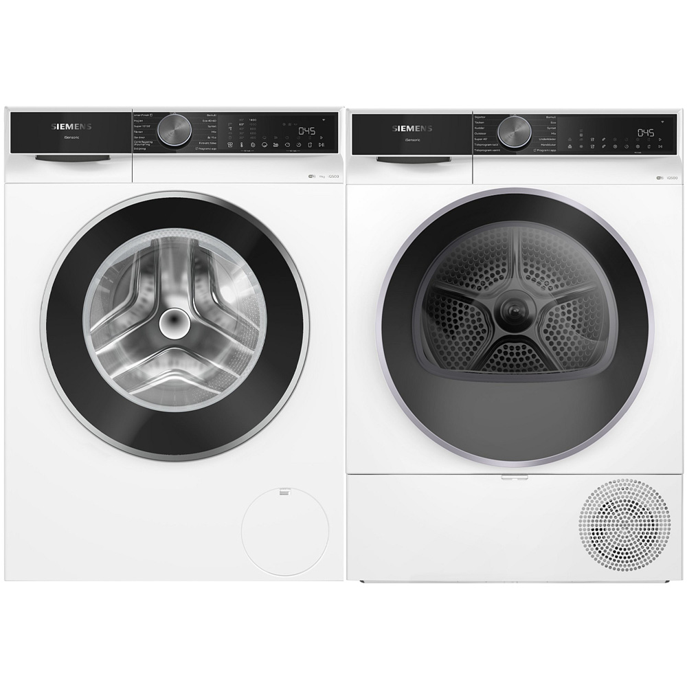 Siemens paket tvättmaskin och torktumlare WG64K2ZLSN-WQ42K20LSN - iq500 med home