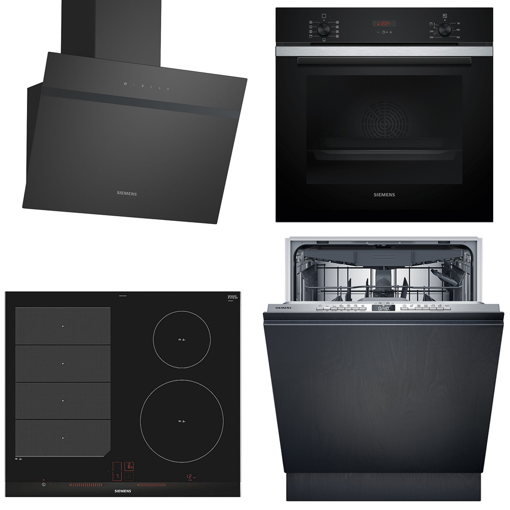 Siemens kökspaket HB234ABS3F-EX675LEC1E-SX73HX03VE-LC65KDK60