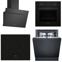 Siemens iQ100 Kökspaket HB010FBA1 + EH61RBEB6E + SN616X00KF + LC65KDK60